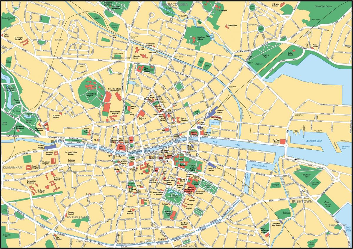 都柏林城市地图
