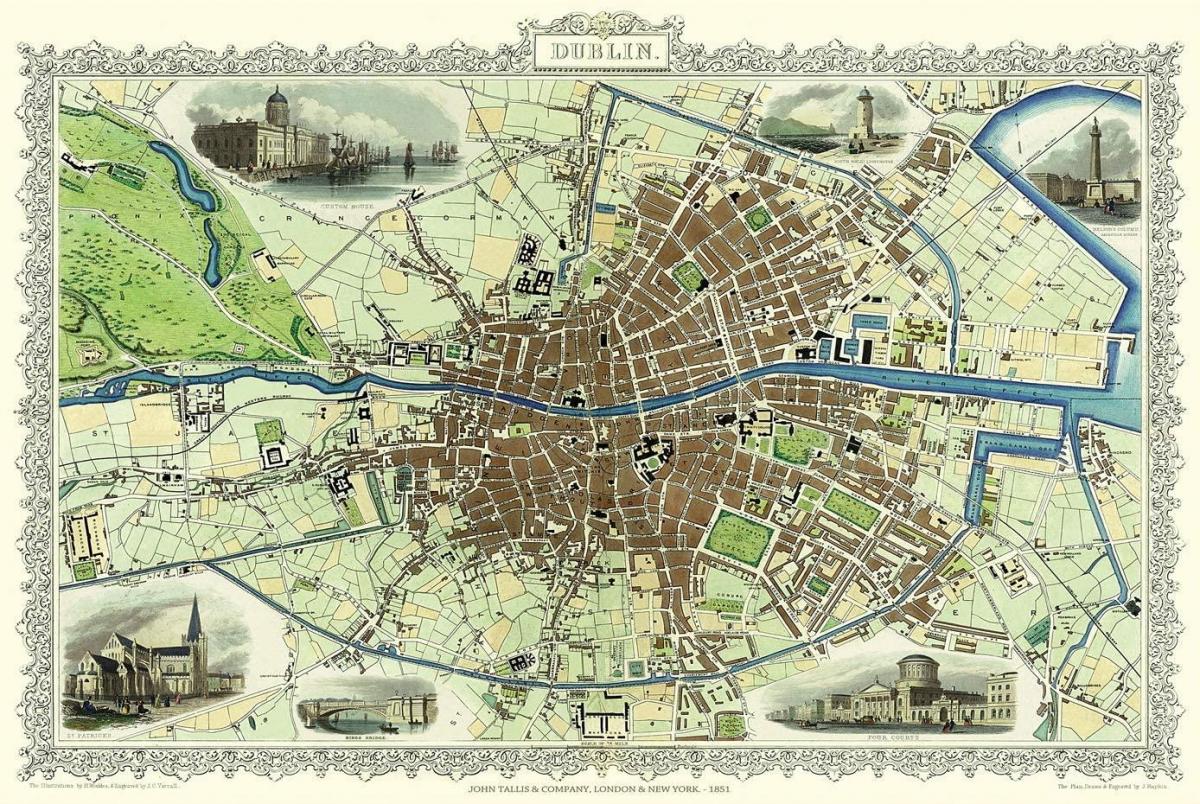都柏林古董地图