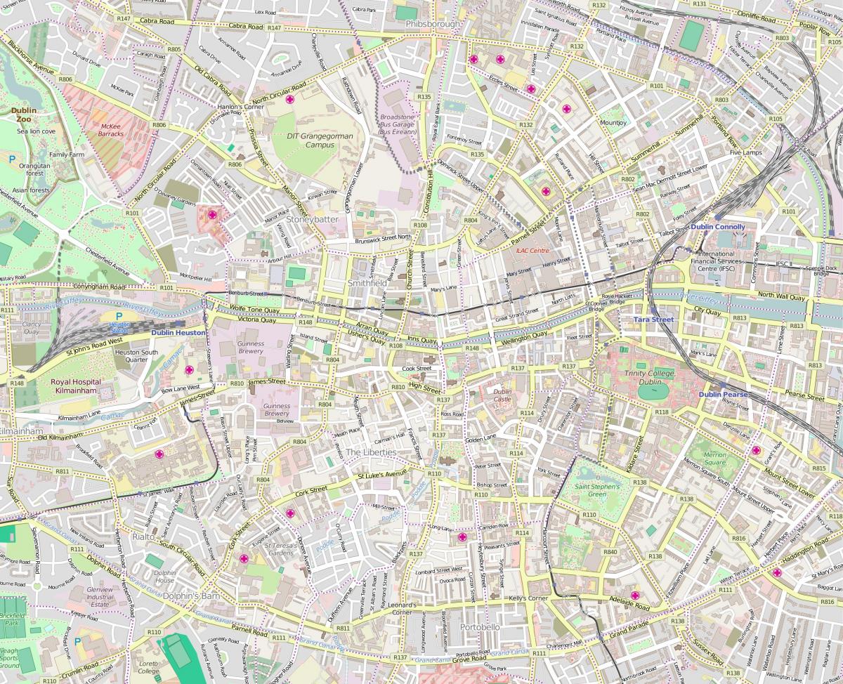 都柏林街道地图